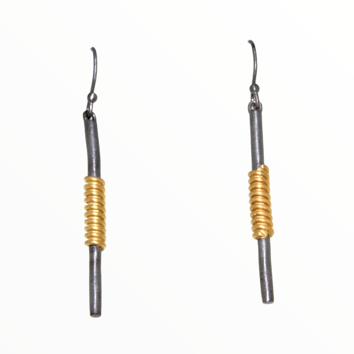 Two Tone Needle Earring