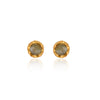 Faceted Labradorite Bezel Studs