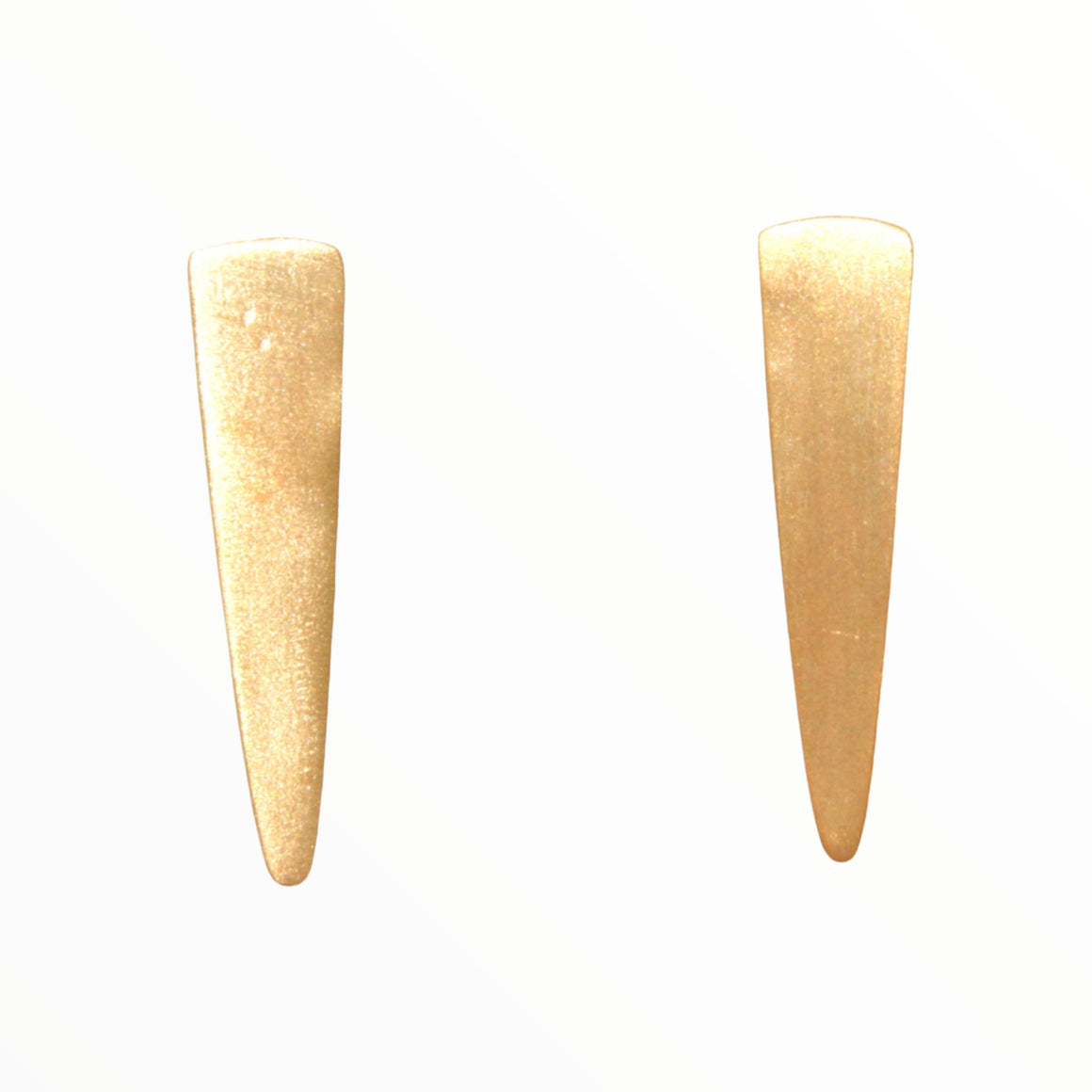 Textured Gold Long Triangle