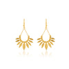 Textured Gold Leaves in a fan shape
