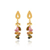 Cabochon Tourmaline Drop Earrings