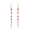 Pink Tourmaline Bead Dangles