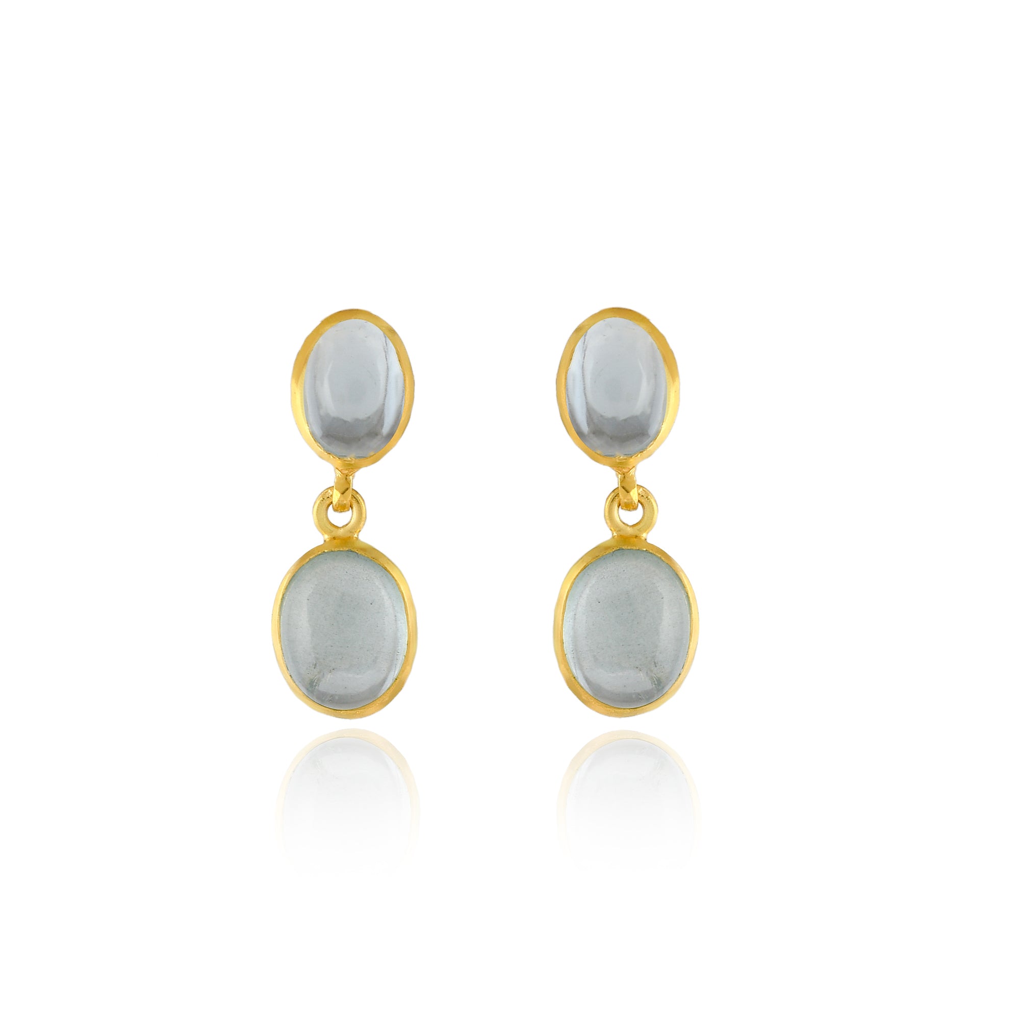 Two stone Aquamarine Cabochon