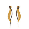 S shape Leaf Design in Two Tone