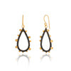 Pear Shaped Two Tone Earrings