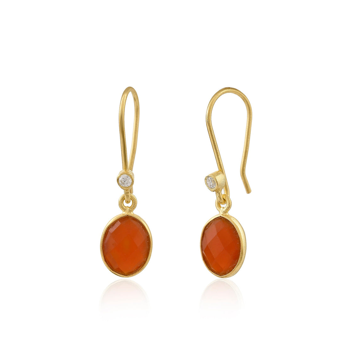 Flame Kissed Onyx Earrings