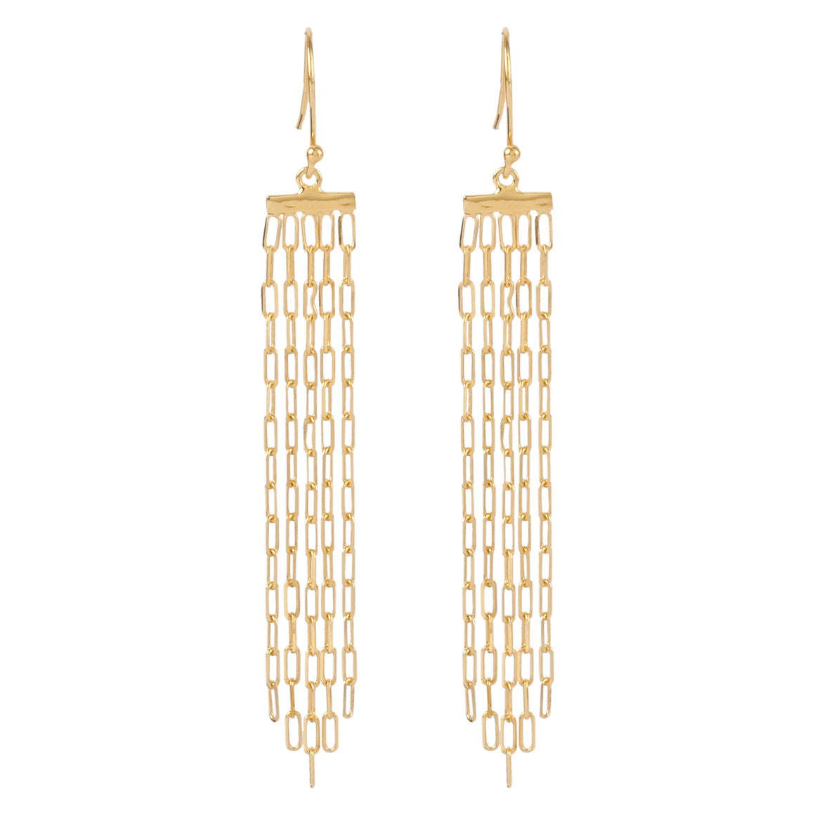 Long Link Chain Earrings