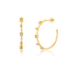 Peridot Topaz Hoops.