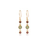 Green Pink Tourmaline Earrings