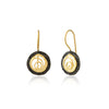 Two Tone Black & Gold Earrings