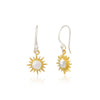 Silver Gold Star Earrings