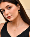 Silver Gold Star Earrings
