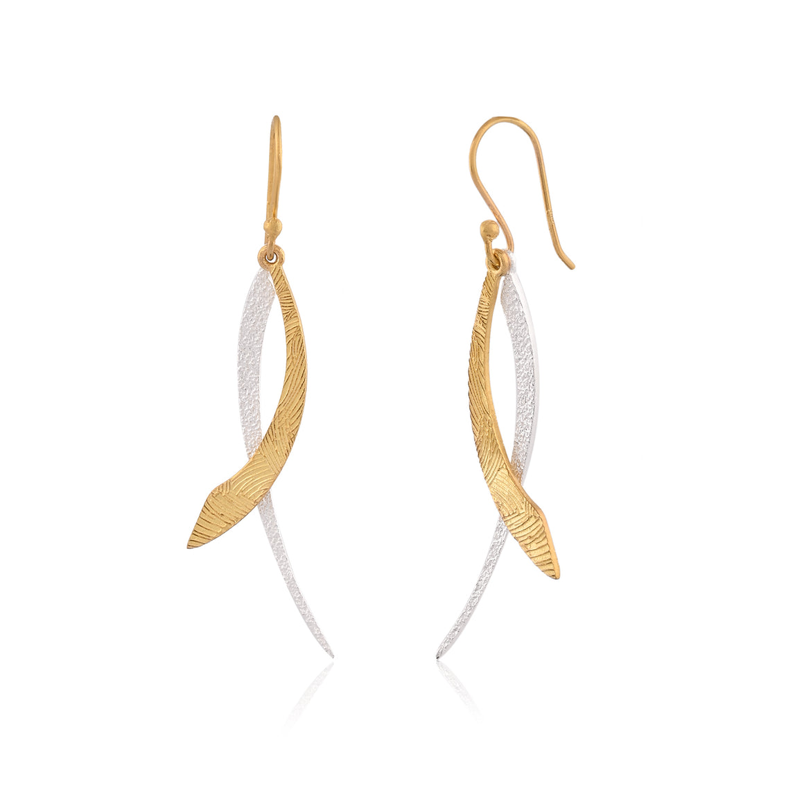 Luxe Fusion – Gold & Silver Earrings