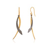 Midnight Contrast – Gold & Black Earrings