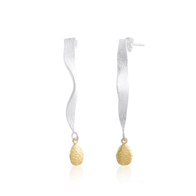 Luxe Fusion – Gold & Silver Earrings