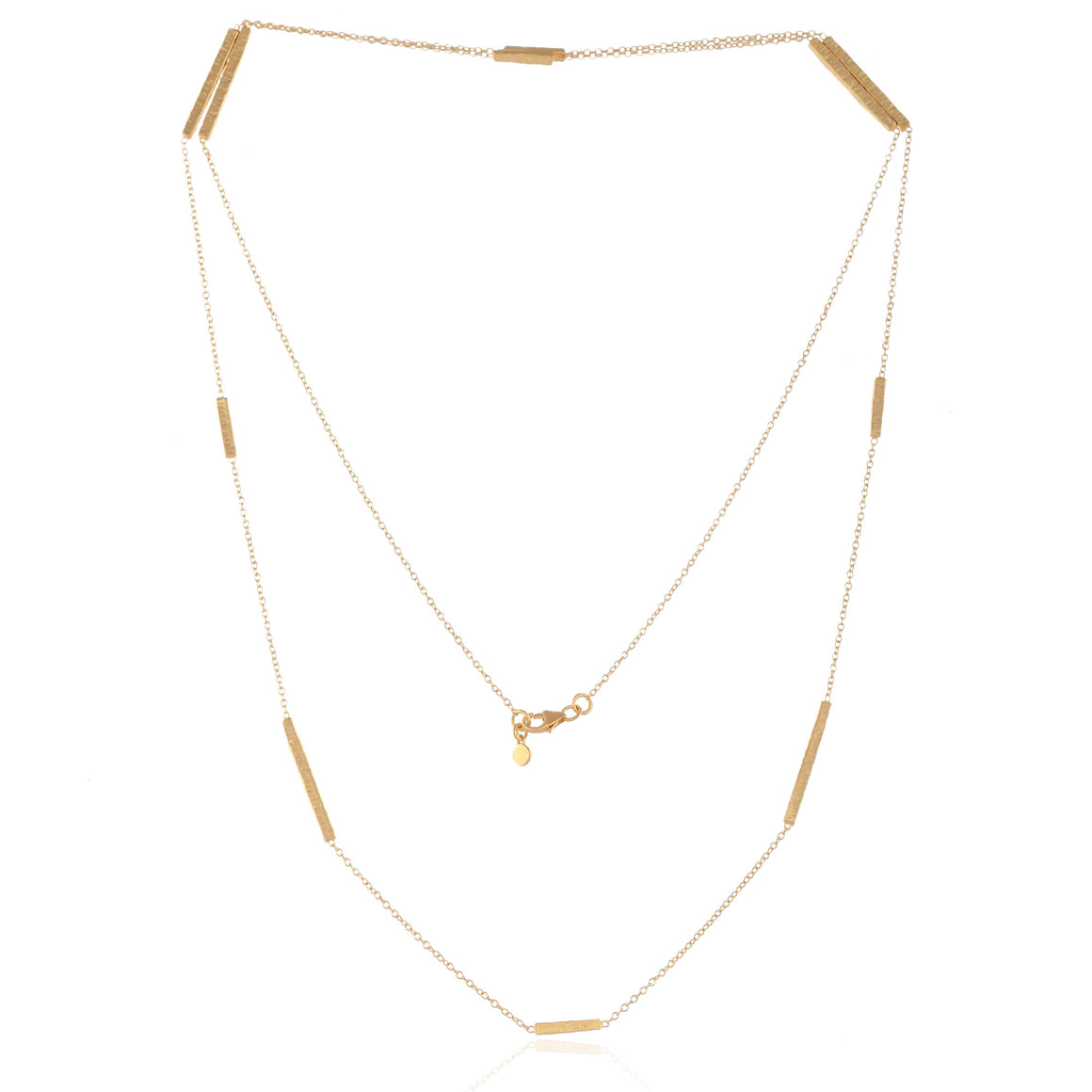 Gold chain with bars