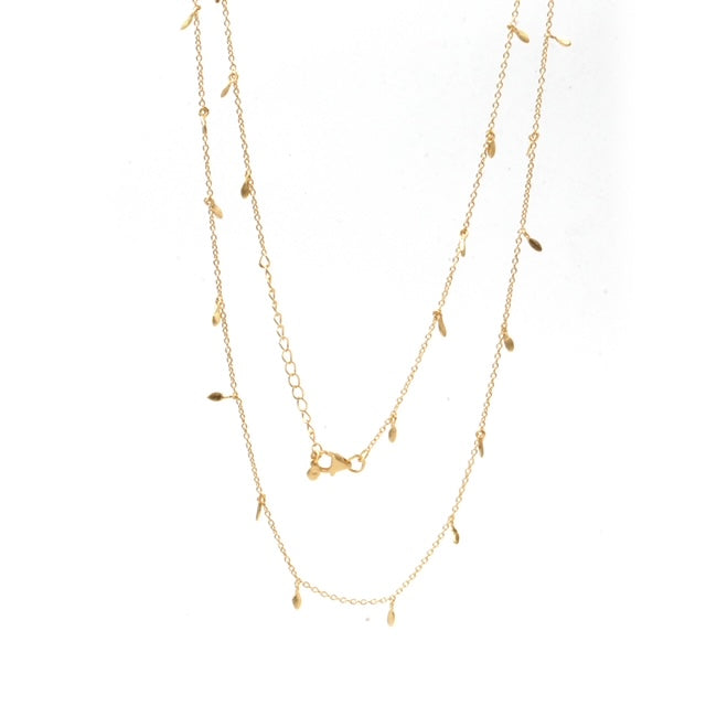 Gold Leaf Chain Necklace