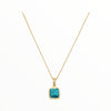 Turquoise Square Serenity Pendant