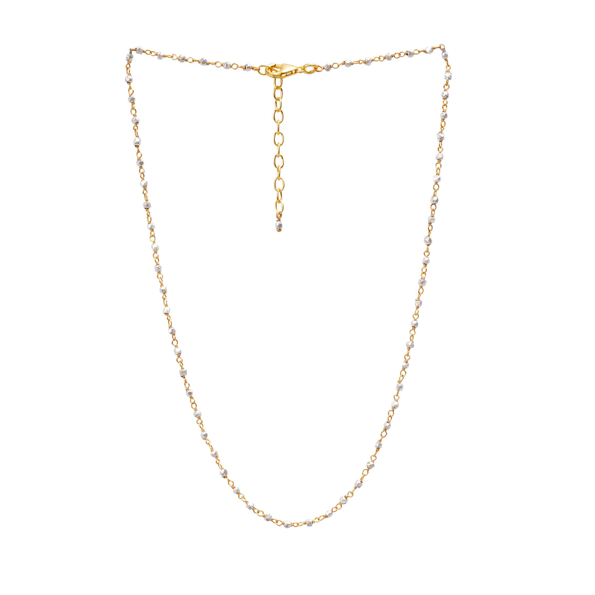 Golden Silver Symphony Necklace