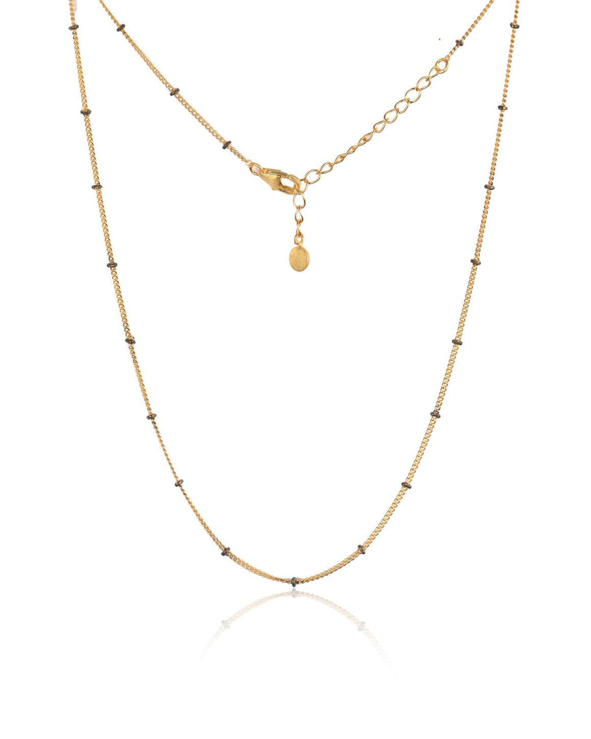 Two Tone Gold chain with black dots