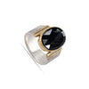 Midnight Elegance Silver Ring