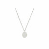 Manjusha Jewels Necklaces Luna Oval Necklace in Silver and Dark Rhodium